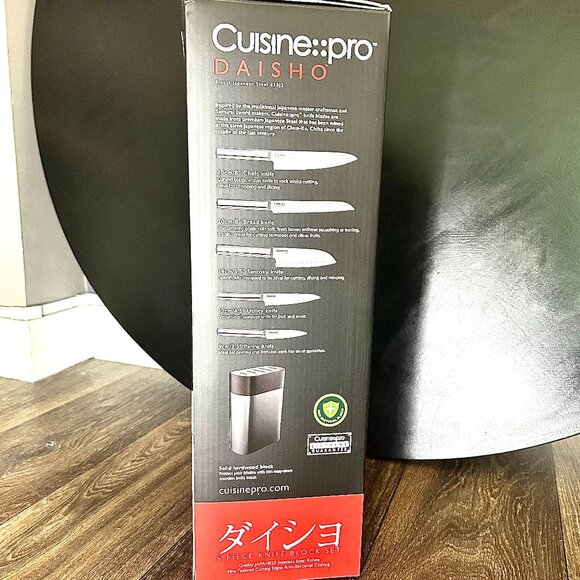 NIB -- Cuisine::pro Daisho Nara 6-Piece Knife Block – Graphite - Picture 5 of 8